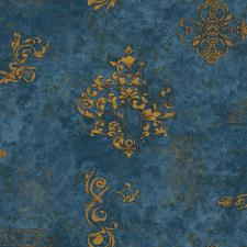 کاغذ دیواری مدرن آبی طلایی  مای استارایکس طرح پتینه ای کدmystarx_x091